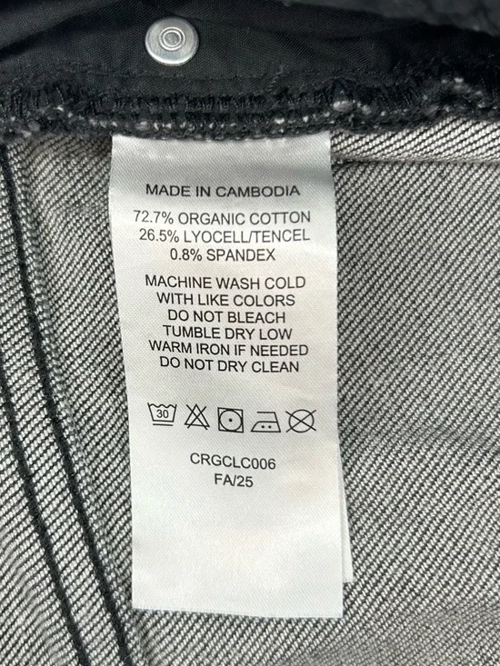 Quince Bella Stretch Relaxed Straight Jeans in Charcoal Black Women’s Size 24 - Picture 10 of 11